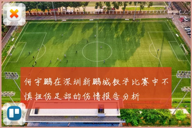 何宇鹏在深圳新鹏城教学比赛中不慎扭伤足部的伤情报告分析